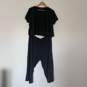 Old navy scalloped edge pajama matching set lounge wear